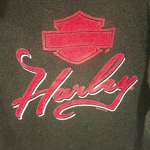 Harley Davidson zip up sweatshirt. - Picture 2 of 4